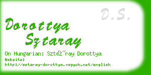 dorottya sztaray business card